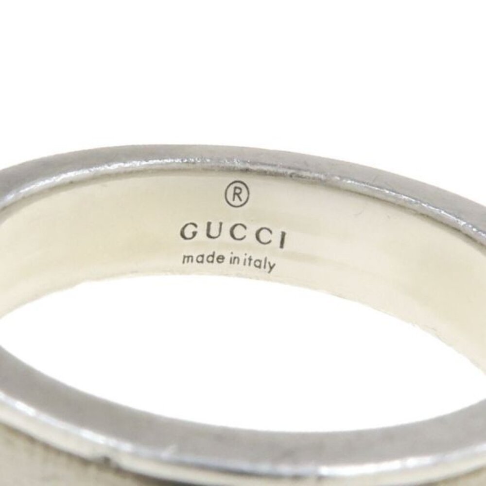 Gucci Interlocking Logo Ring 19 925 SV 6.6 - Picture 8 of 9